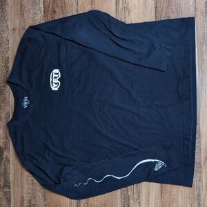 Yeti Built for the Wild Long Sleeve Tee Snowboarding Bear Size XXL in Navy Blue